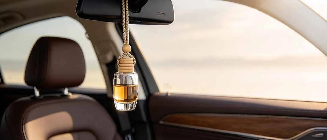 Hanging Car Air Freshener Glass Bottle