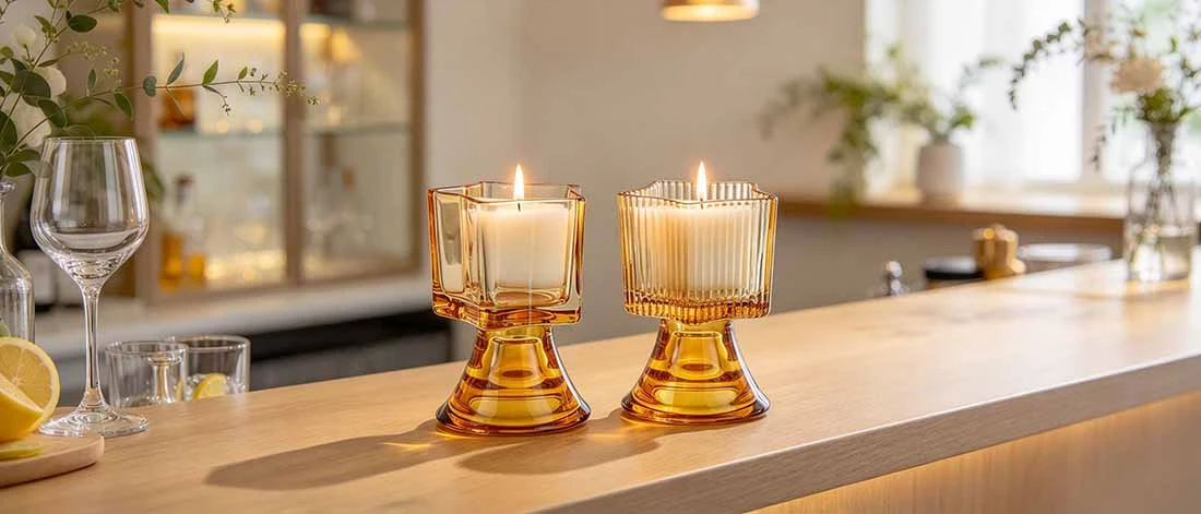 Star Shaped Glass Tealight Candle Holder
