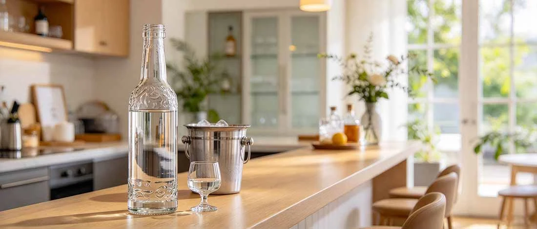 300ml Wine Glass Bottle With Drawing