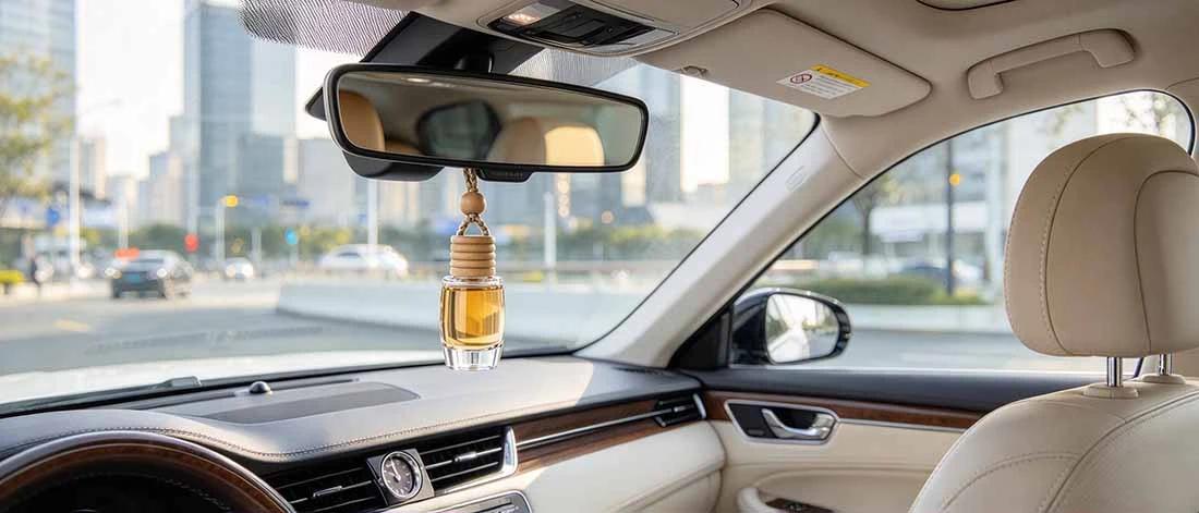 Hanging Car Air Freshener Glass Bottle