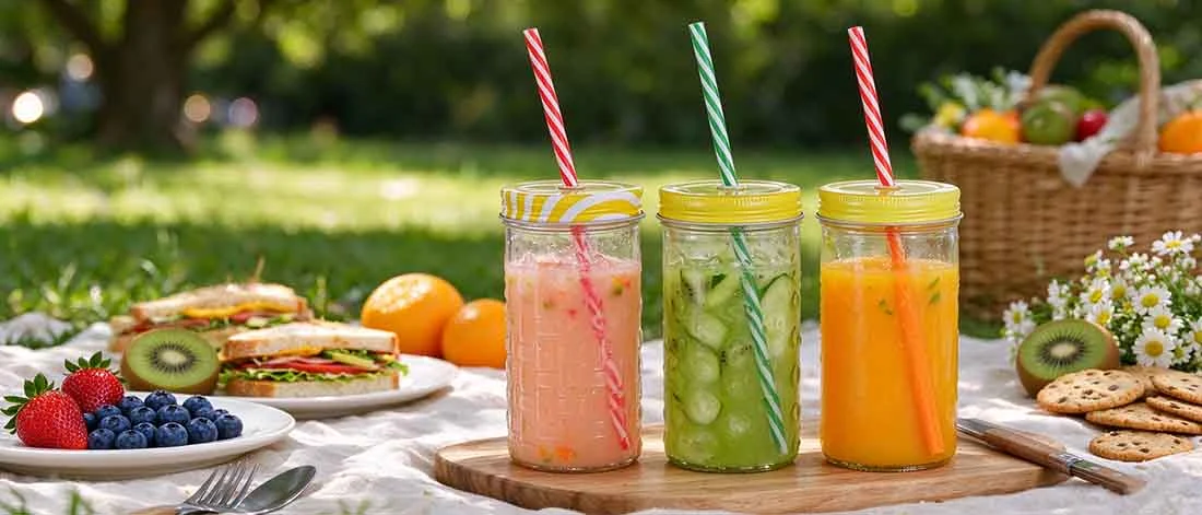 wide mouth glass drinking bottle