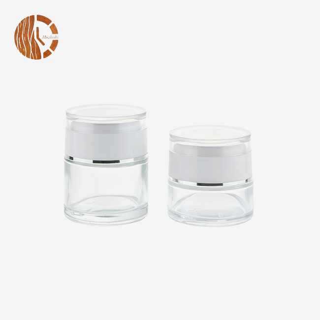glass cream jar