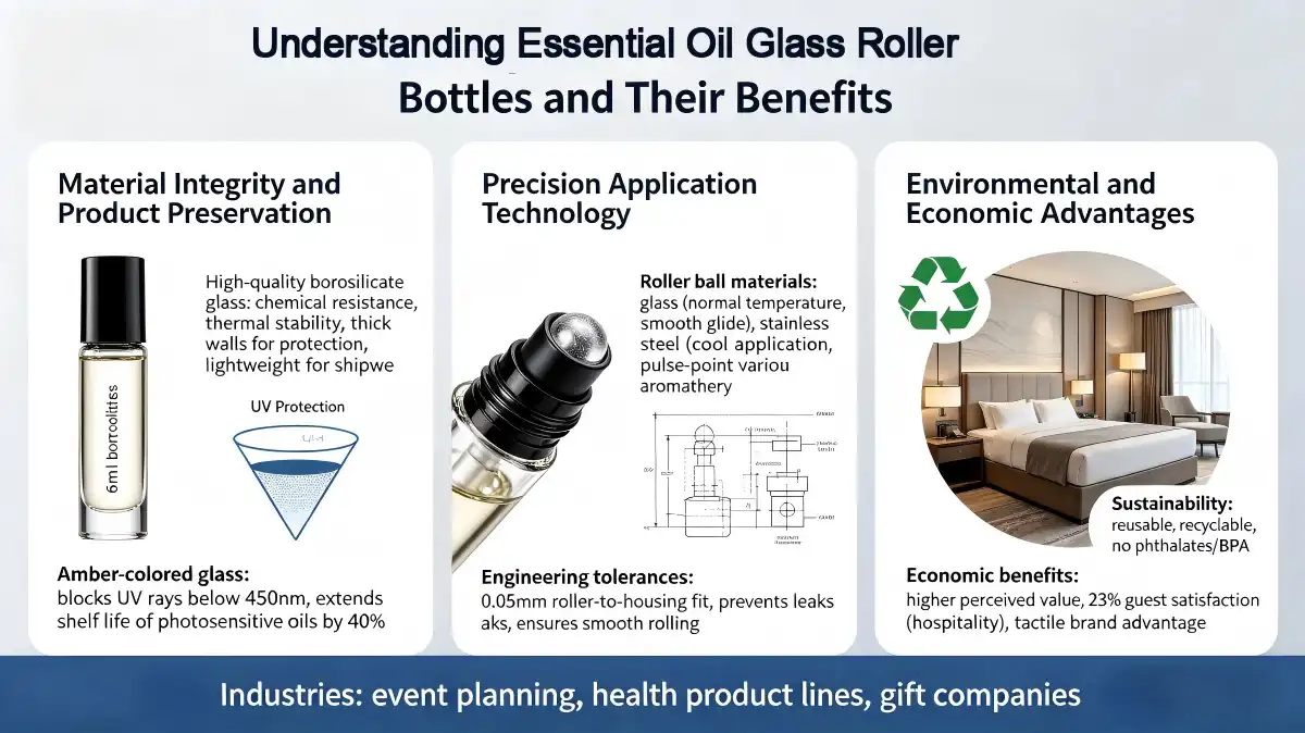 Essential Oil Glass Roller Bottles