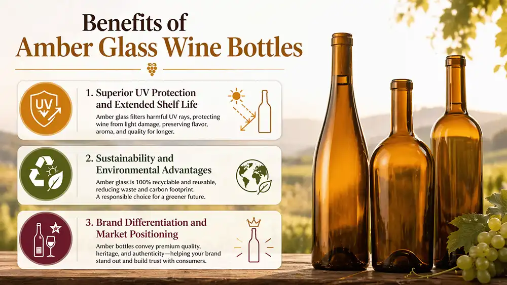 Amber Glass Wine Bottles Amber Glass Wine Bottles