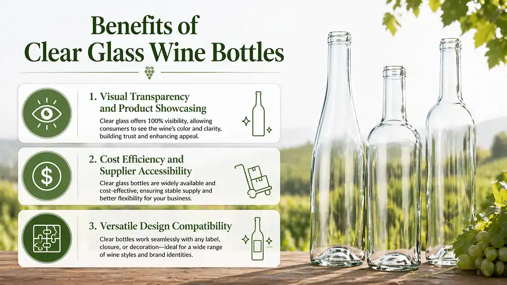 Clear Glass Wine Bottles Clear Glass Wine Bottles
