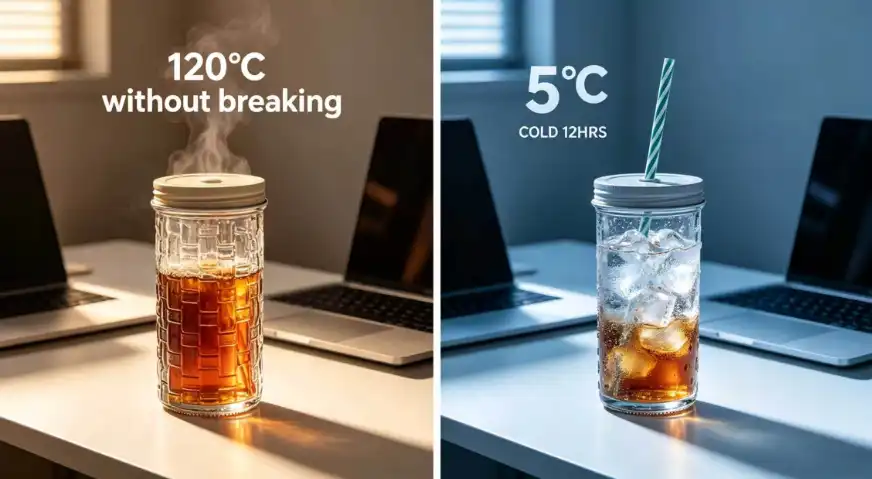 glass drinking bottle