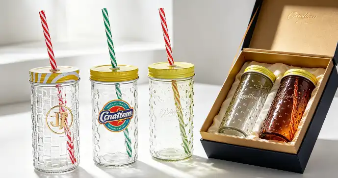 glass drinking bottle