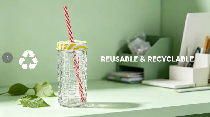 glass drinking bottle