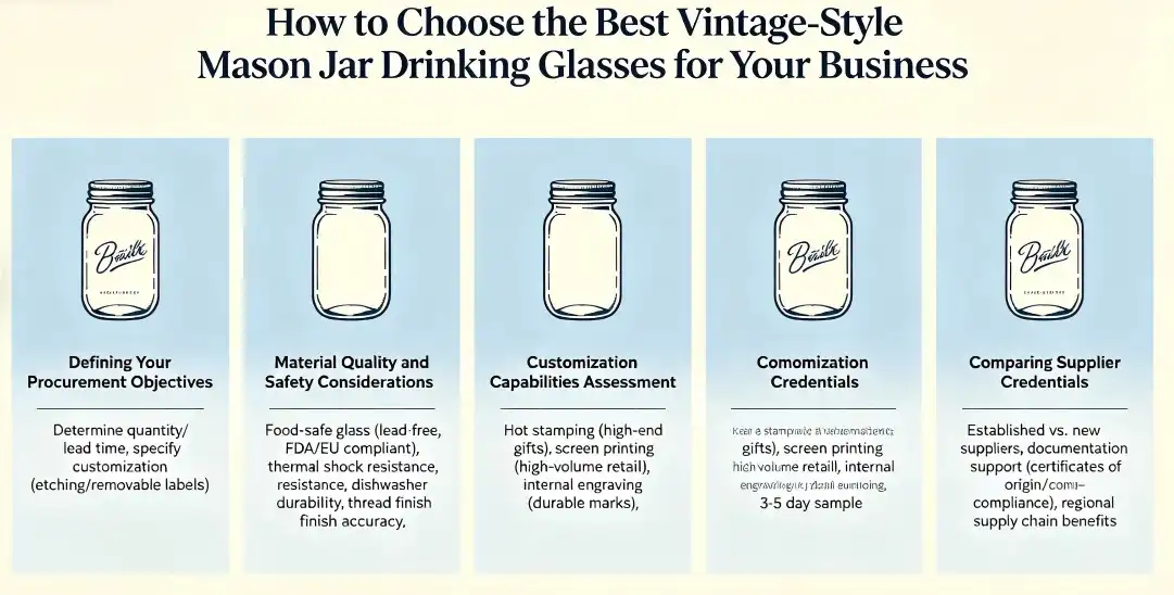 Vintage-Style Mason Jar Drinking Glasses Vintage-Style Mason Jar Drinking Glasses