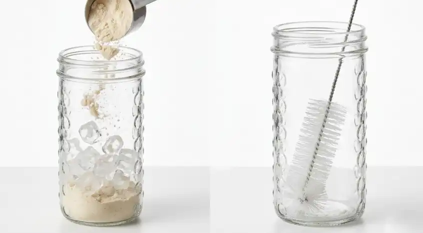 glass drinking bottle