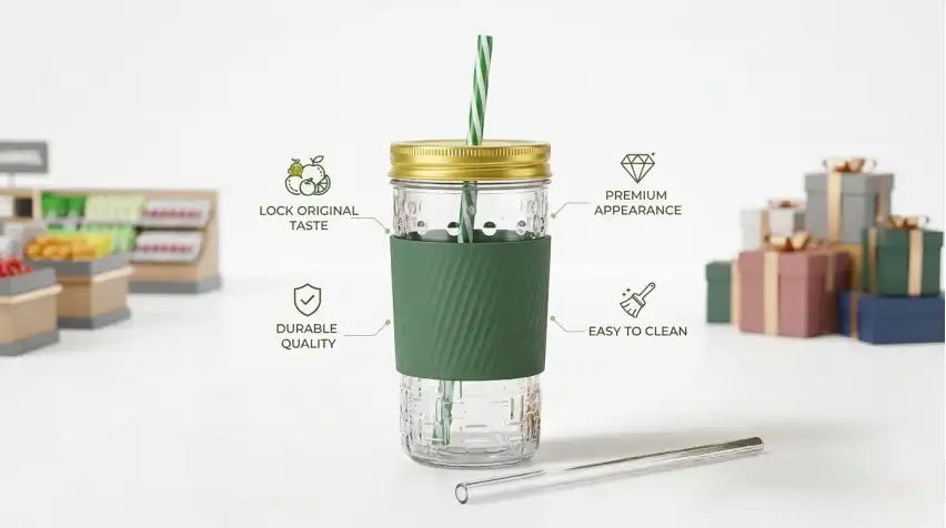 glass drinking bottle