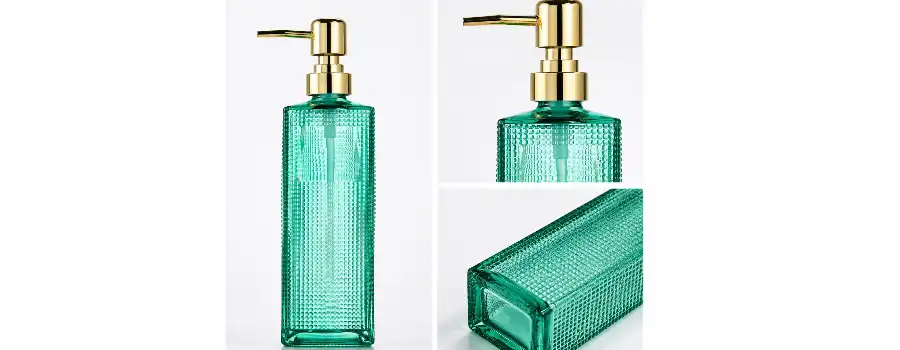 glass liquid soap dispenser