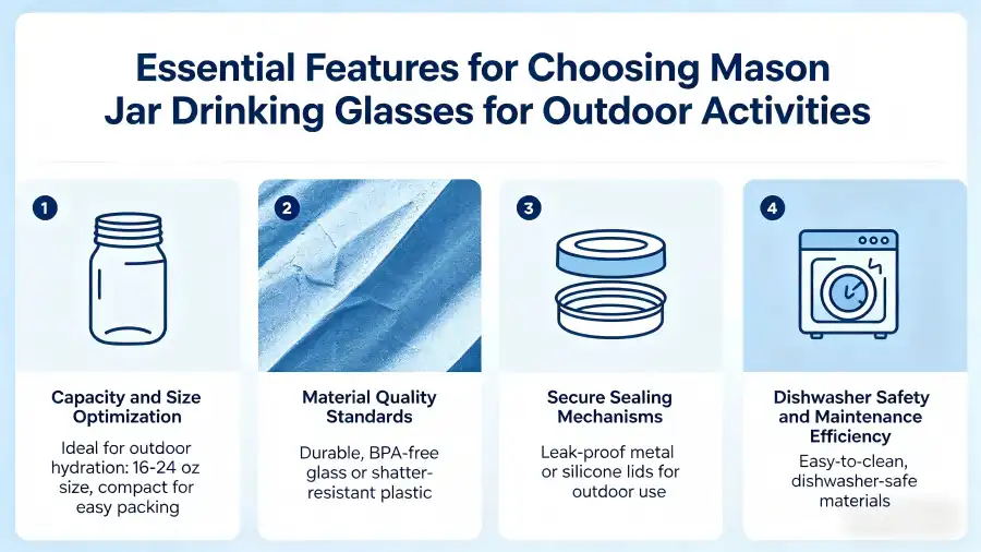 Mason Jar Drinking Glasses