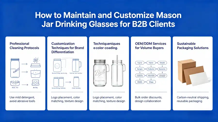 Mason Jar Glasses Drinking