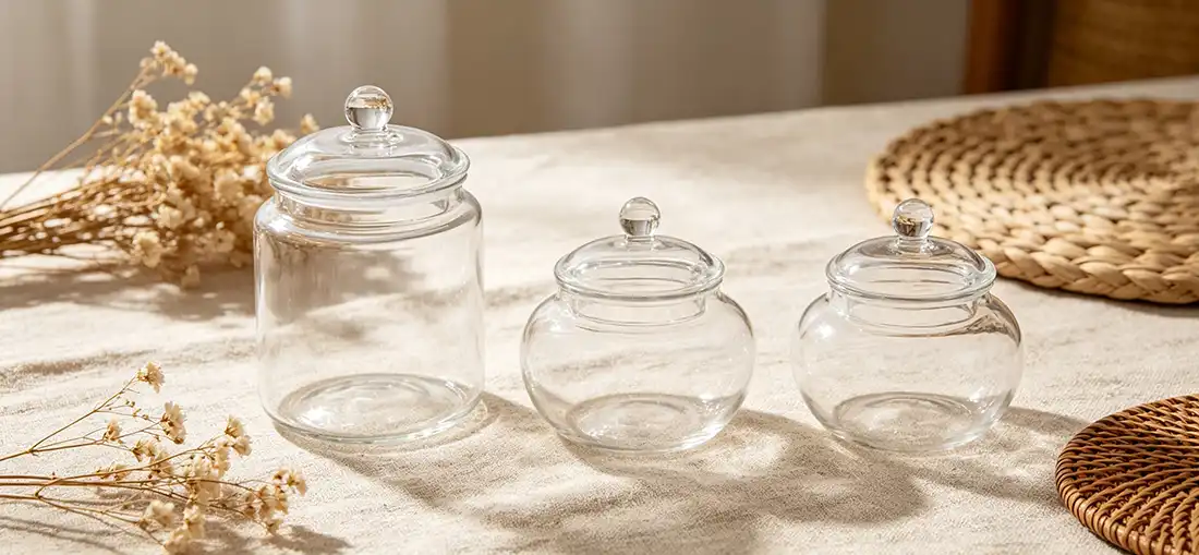 Glass Honey Jars