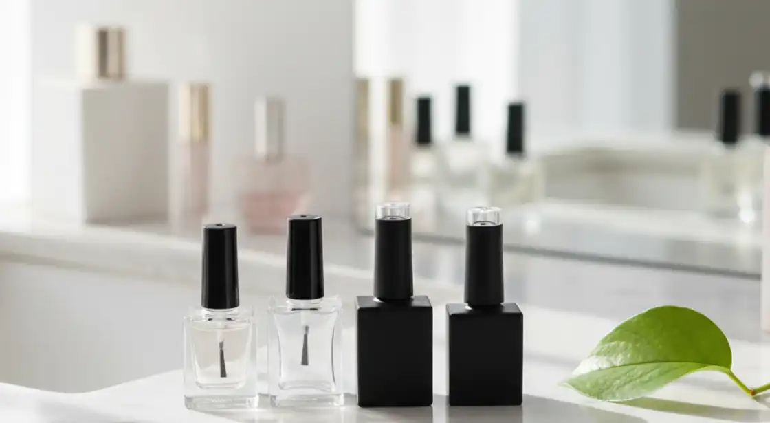 Square Glass Nail Polish Bottles