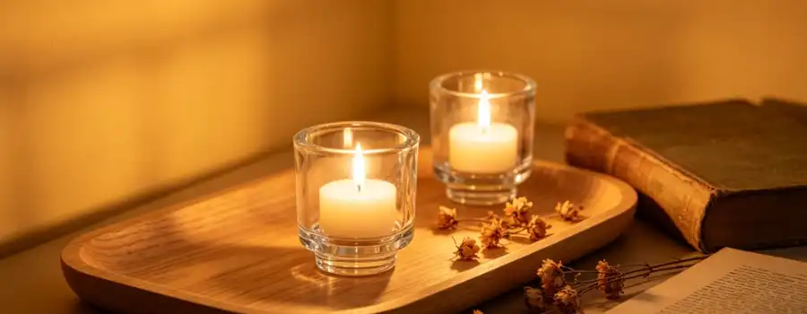 cylinder glass candle jar