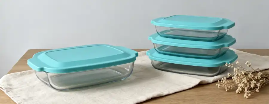 Square Glass Storage Boxe