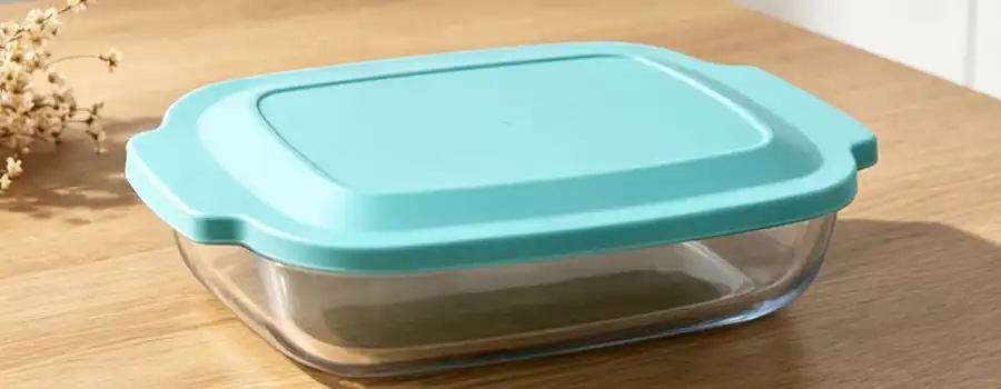 Square Glass Lunch Box