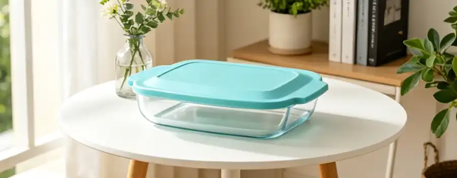 square glass lunch box
