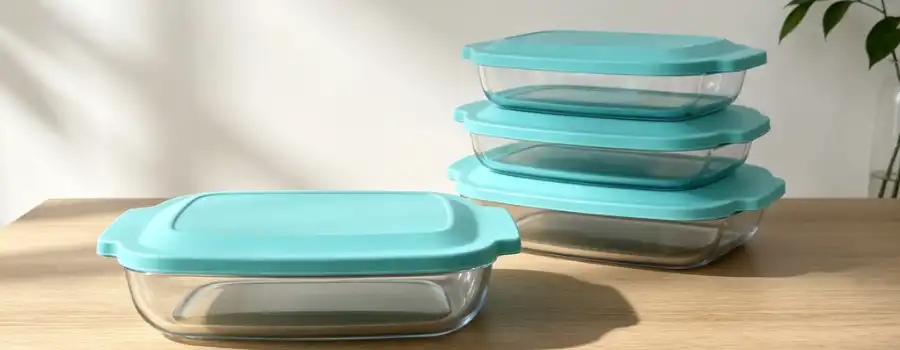 square glass lunch box