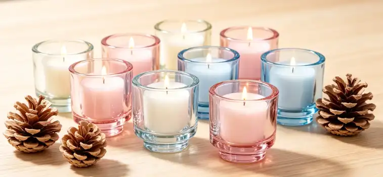 cylinder glass candle jar