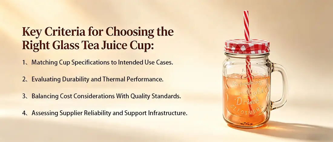 Glass Tea Juice Cup