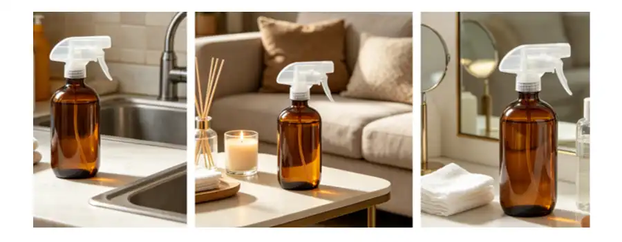 500ml amber glass spray bottle