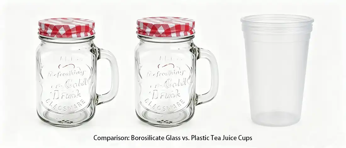 Borosilicate Glass vs. Plastic Tea Juice Cups