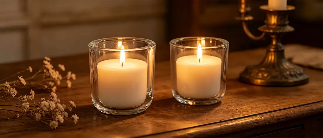 Glass Candle Holder