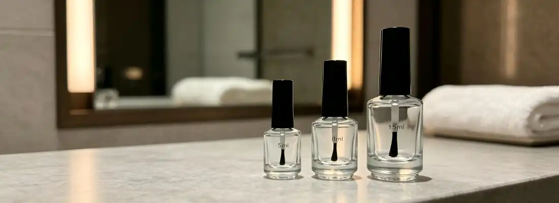 Clear Glass Nail Polish Bottles