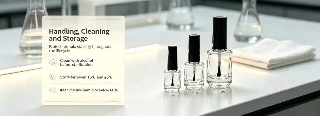 Round Shoulder Clear Glass Nail Polish Bottles Round Shoulder Clear Glass Nail Polish Bottles