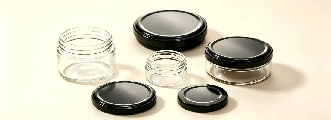 Multi-Size Black Metal Jar Lids Multi-Size Black Metal Jar Lids
