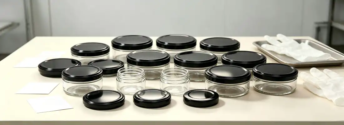 Multi-Size Black Metal Jar Lids