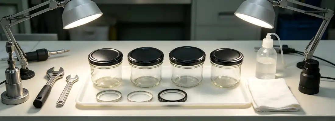 Multi-Size Black Metal Jar Lids