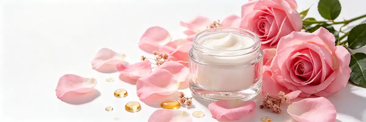glass face cream jar