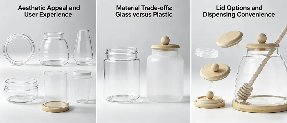 Round Honey Jars