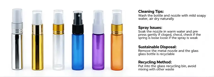 Colorful Spray Bottles Maintenance
