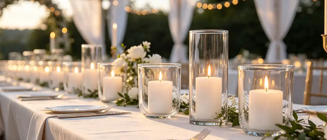 Glass Candle Holders