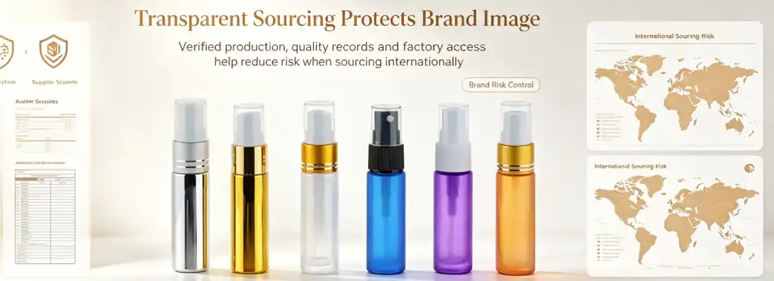 colorful glass spray bottle