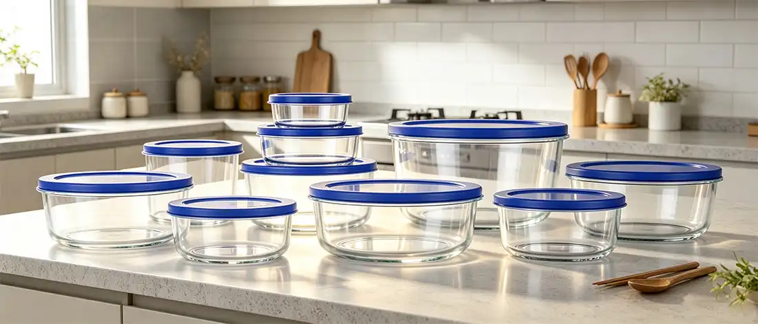 Round Glass Lunch Box