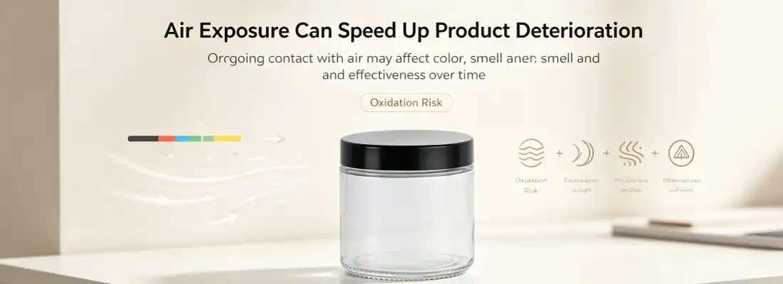 glass cream jar