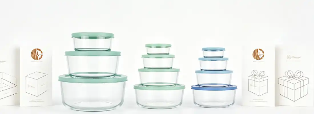 round glass lunch box