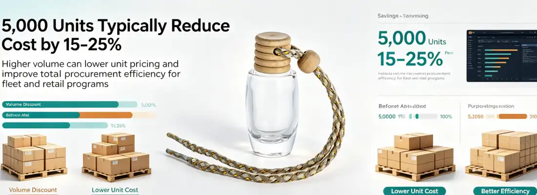 Hanging Car Air Freshener Glass Bottle