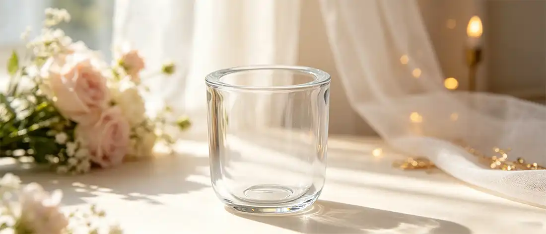 Clear Simple Glass Candle Holders Clear Simple Glass Candle Holders