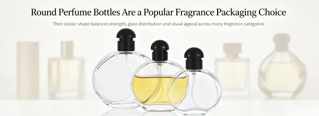 Round perfume bottle