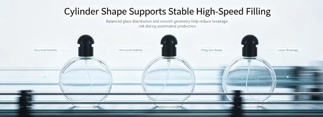Round perfume bottle