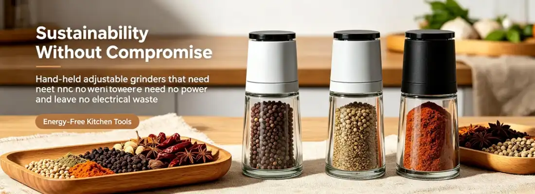 adjustable glass spice grinder