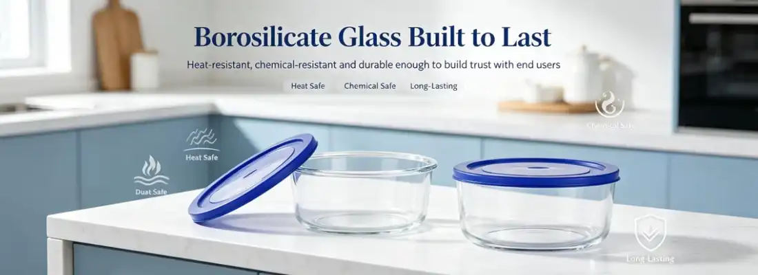  round glass lunch box