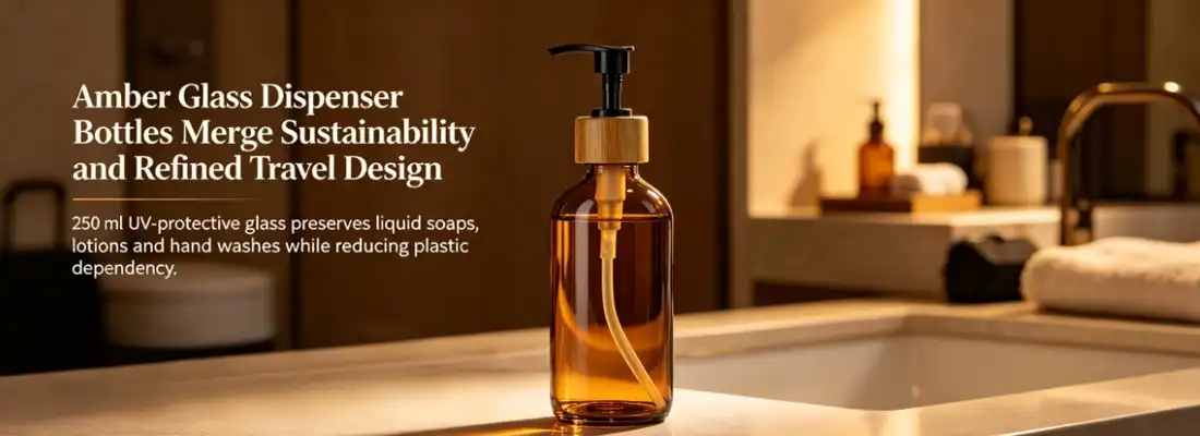 Amber Glass Hand Soap Dispenser Amber Glass Hand Soap Dispenser